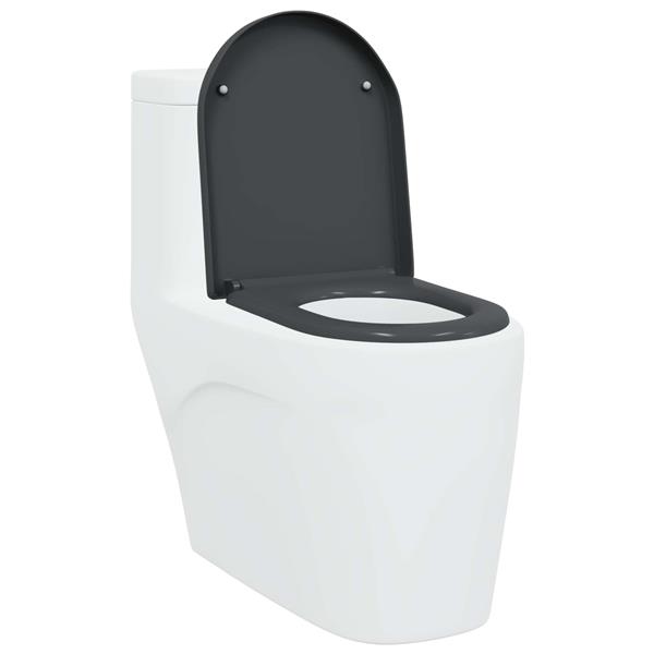 Grote foto vidaxl toiletzitting antraciet 46 2 x 36 x 4 3 cm duroplast doe het zelf en verbouw sanitair