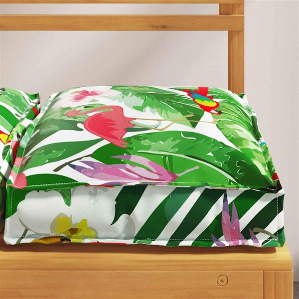 Grote foto vidaxl kussen bloemen 6 pcs multikleur 40 x 40 x 8 cm oxford stof huis en inrichting woningdecoratie