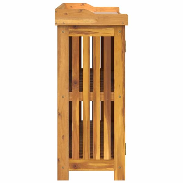 Grote foto vidaxl tuinkast met plank naturel 93 x 41 5 x 98cm massief acaciahout huis en inrichting overige