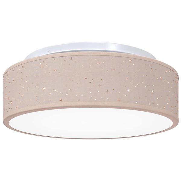 Grote foto vidaxl plafonni re met schijnwerpers taupe 38 x 38 x 13 5 cm stof huis en inrichting overige