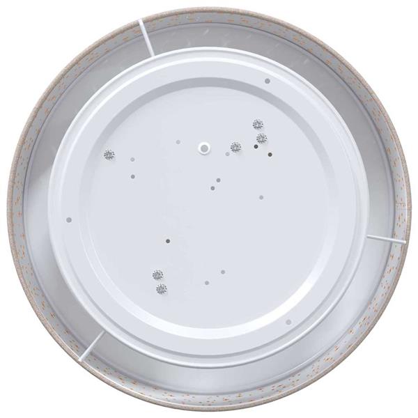 Grote foto vidaxl plafonni re met schijnwerpers taupe 38 x 38 x 13 5 cm stof huis en inrichting overige