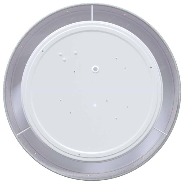 Grote foto vidaxl plafonni re met schijnwerpers grijs 30 x 30 x 13 5 cm stof huis en inrichting overige