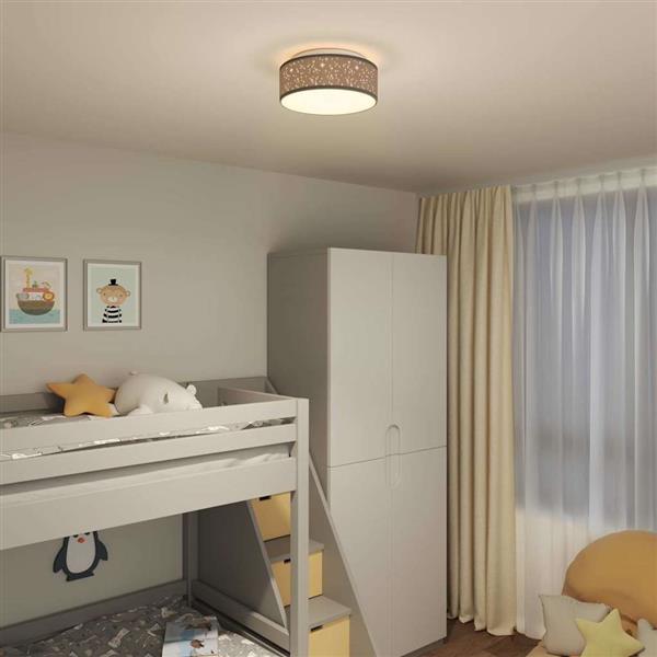 Grote foto vidaxl plafonni re met schijnwerpers zwart 30 x 30 x 13 5 cm stof huis en inrichting overige