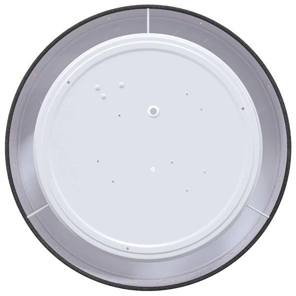 Grote foto vidaxl plafonni re met schijnwerpers zwart 30 x 30 x 13 5 cm stof huis en inrichting overige