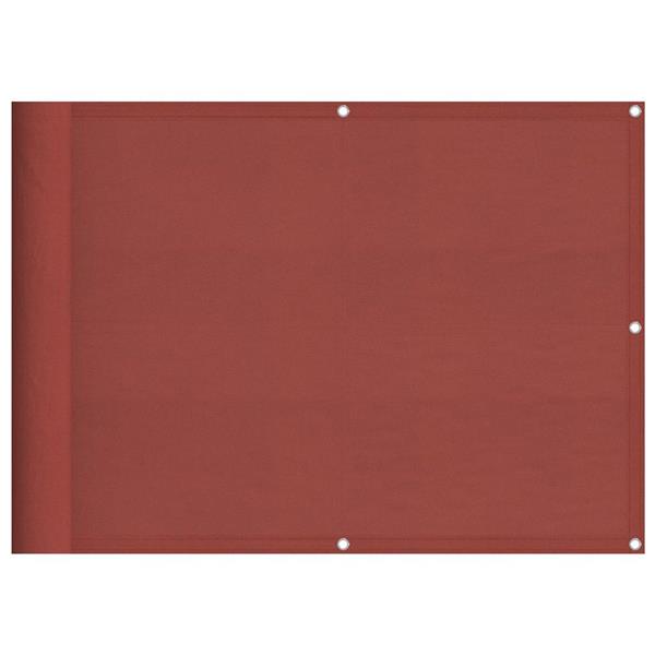 Grote foto vidaxl balkonscherm terracotta 75x800 cm 100 polyester oxford tuin en terras overige tuin en terras