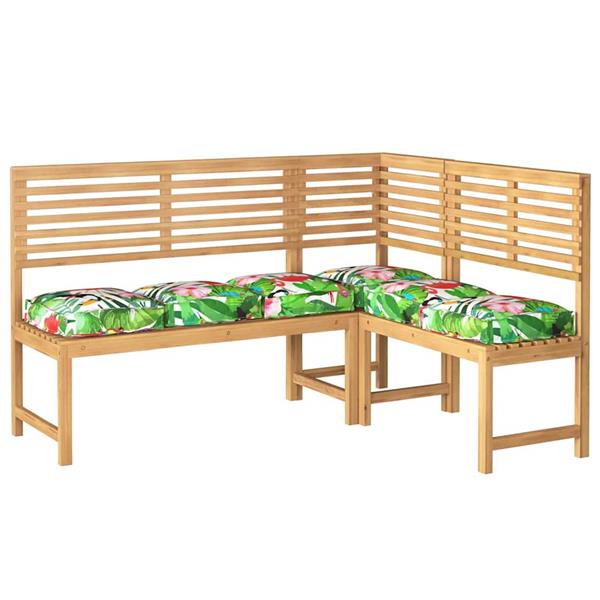 Grote foto vidaxl kussen bloemen 6 pcs multikleur 40 x 40 x 8 cm oxford stof huis en inrichting woningdecoratie