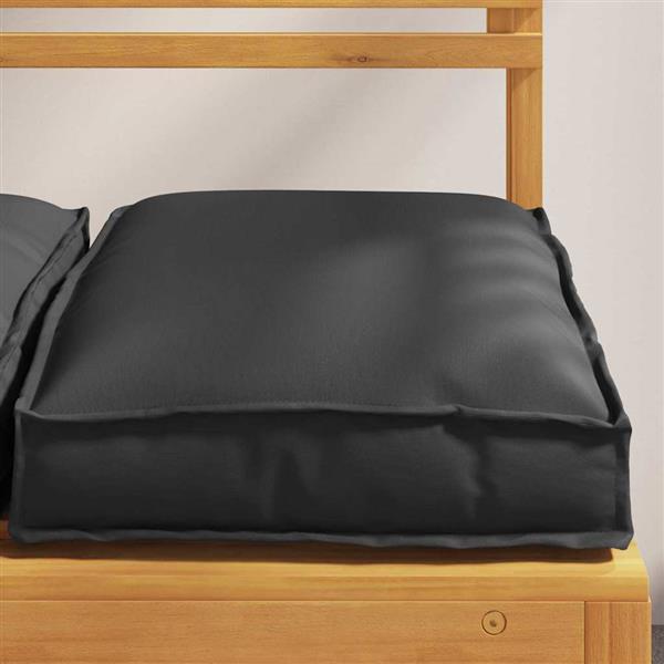 Grote foto vidaxl kussen 6 pcs zwart 40 x 40 x 8 cm oxford stof huis en inrichting woningdecoratie