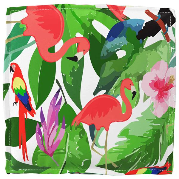 Grote foto vidaxl kussen bloemen 2 pcs multikleur 40 x 40 x 8 cm oxford stof huis en inrichting woningdecoratie