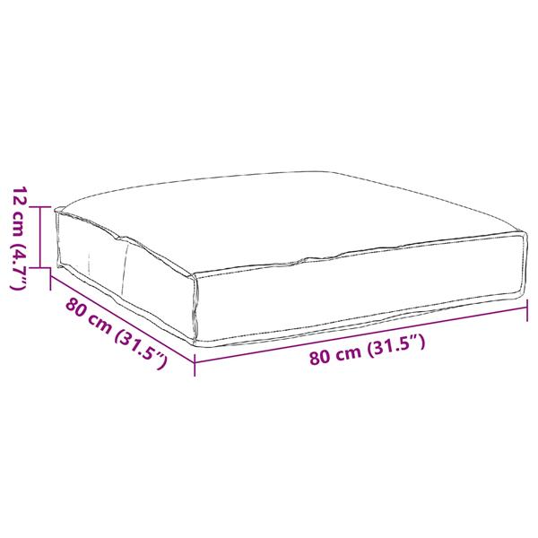 Grote foto vidaxl kussen bloemen multikleur 80 x 80 x 12 cm oxford stof huis en inrichting woningdecoratie