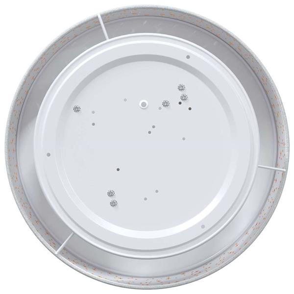 Grote foto vidaxl plafonni re met schijnwerpers grijs 38 x 38 x 13 5 cm stof huis en inrichting overige