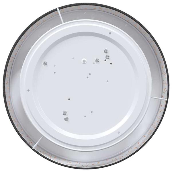 Grote foto vidaxl plafonni re met schijnwerpers zwart 38 x 38 x 13 5 cm stof huis en inrichting overige