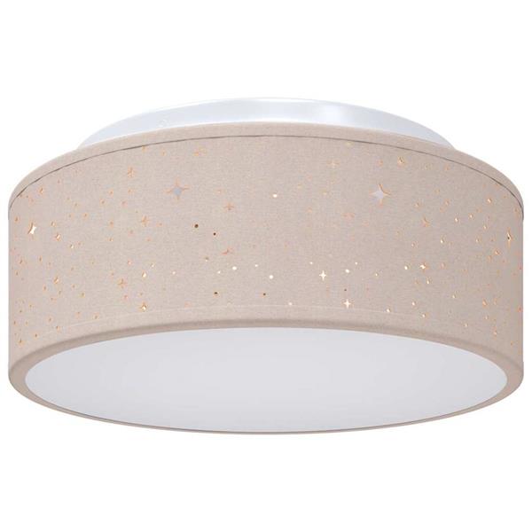 Grote foto vidaxl plafonni re met schijnwerpers taupe 30 x 30 x 13 5 cm stof huis en inrichting overige