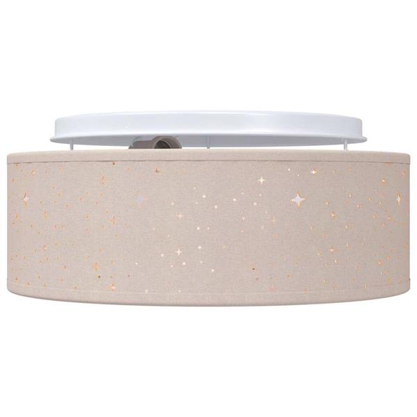 Grote foto vidaxl plafonni re met schijnwerpers taupe 30 x 30 x 13 5 cm stof huis en inrichting overige