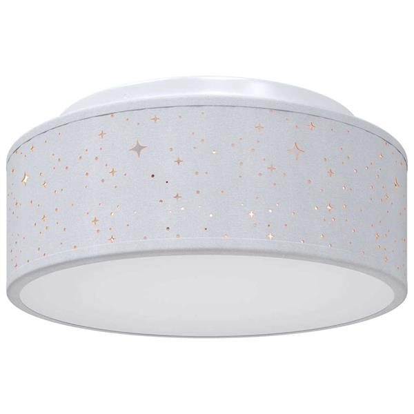 Grote foto vidaxl plafonni re met schijnwerpers grijs 30 x 30 x 13 5 cm stof huis en inrichting overige