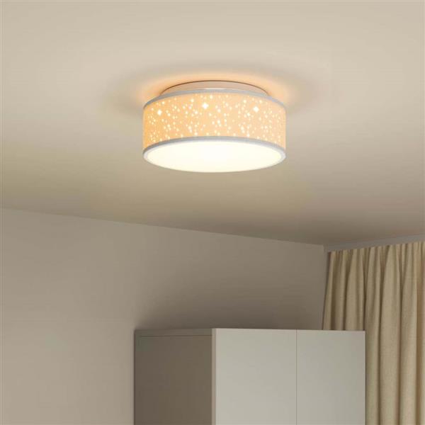 Grote foto vidaxl plafonni re met schijnwerpers grijs 30 x 30 x 13 5 cm stof huis en inrichting overige