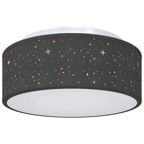 Grote foto vidaxl plafonni re met schijnwerpers zwart 30 x 30 x 13 5 cm stof huis en inrichting overige