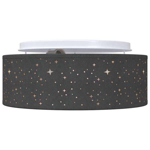 Grote foto vidaxl plafonni re met schijnwerpers zwart 30 x 30 x 13 5 cm stof huis en inrichting overige