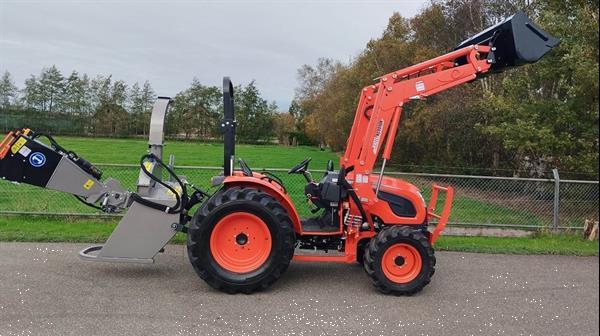 Grote foto jansen bx 42rs hakselaar max 10 cm houtversnipperaar met invoerrollen houtshredder tractor agrarisch bosbouw