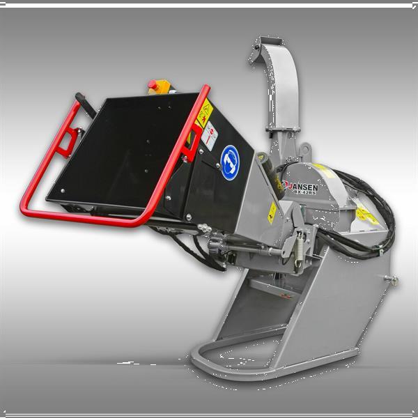 Grote foto jansen bx 42rs hakselaar max 10 cm houtversnipperaar met invoerrollen houtshredder tractor agrarisch bosbouw