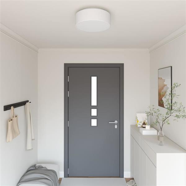 Grote foto vidaxl plafonni re met schijnwerpers wit 38 x 38 x 13 5 cm stof huis en inrichting overige