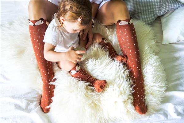 Grote foto kniekousen mama feet greg the ginger fox 5 6 jaar kinderen en baby overige