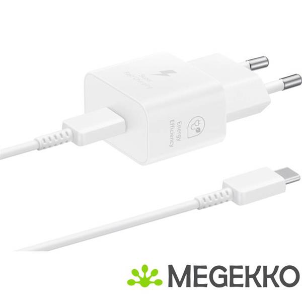 Grote foto samsung ep t2510 25w usb lader wit met kabel computers en software overige