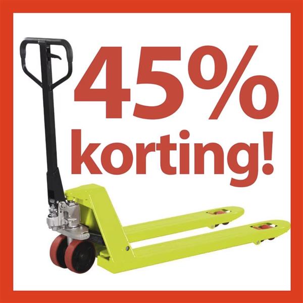 Grote foto hoge korting hand palletwagen 2500kg pompwagen hobby en vrije tijd overige hobby en vrije tijd