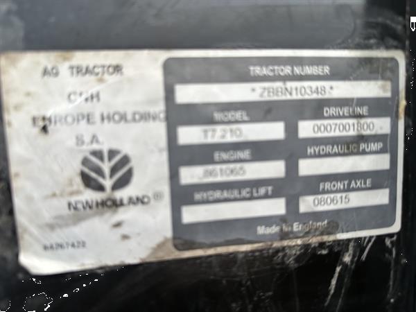 Grote foto new holland t7.210 agrarisch tractoren