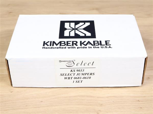 Grote foto kimber kable select ks 9033 highend audio speaker cable jumpers set of 4 audio tv en foto onderdelen en accessoires