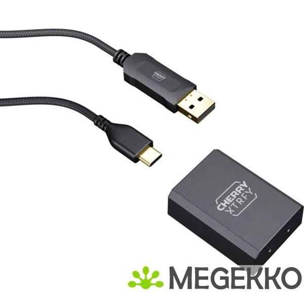 Grote foto cherry xtrfy m64 pro zwart ergonomische draadloze 8k gaming muis computers en software overige computers en software