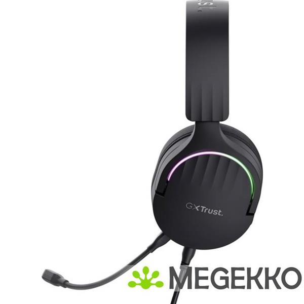 Grote foto trust gxt 490 fayzo 7.1 rgb bedraad zwart audio tv en foto koptelefoons