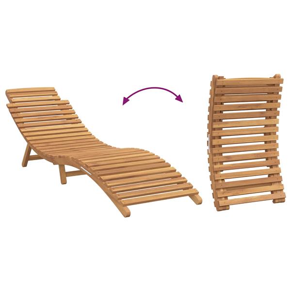 Grote foto vidaxl tuininfurniture sunlounger met kussen bruin 198 x 55 x 58 5 cm tuin en terras tuinmeubelen