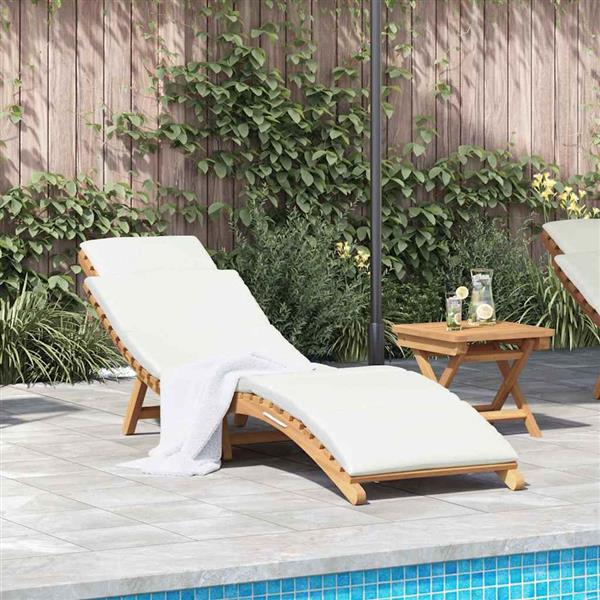 Grote foto vidaxl tuininfurniture sunlounger met kussen bruin 198 x 55 x 58 5 cm tuin en terras tuinmeubelen