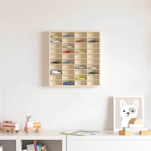 Grote foto vidaxl muurdisplaykast met plank beige 40 x 4 5 x 43 cm bewerkt hout huis en inrichting woningdecoratie
