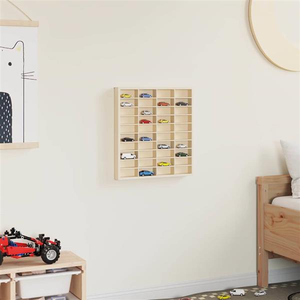 Grote foto vidaxl muurdisplaykast met plank beige 40 x 4 5 x 43 cm bewerkt hout huis en inrichting woningdecoratie