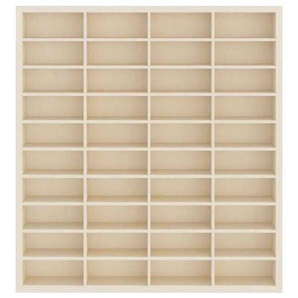 Grote foto vidaxl muurdisplaykast met plank beige 40 x 4 5 x 43 cm bewerkt hout huis en inrichting woningdecoratie