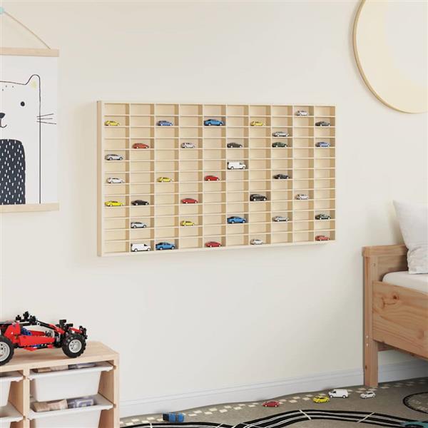 Grote foto vidaxl muurdisplaykast met plank beige 98 x 4 5 x 55 cm bewerkt hout huis en inrichting woningdecoratie