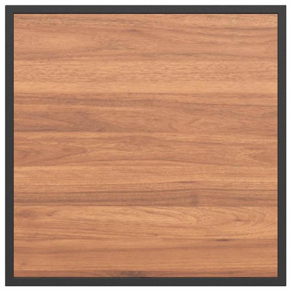 Grote foto vidaxl salontafel zwart en bruin 55 x 55 x 35 cm gepoedercoat staal huis en inrichting eettafels