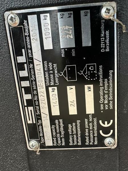 Grote foto vs 22598 elektrische triplex stapelaar still egvs14 4.940mm doe het zelf en verbouw hefwerktuigen