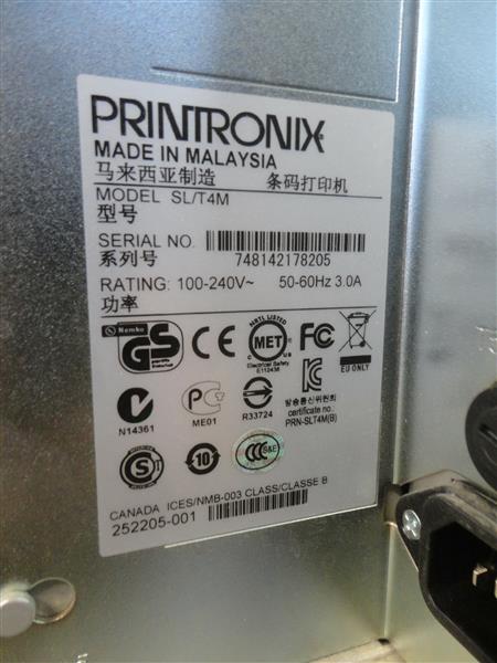Grote foto printronix sl t4m thermo transfer etiketten printer cutter rj45 usb 203dp computers en software printers