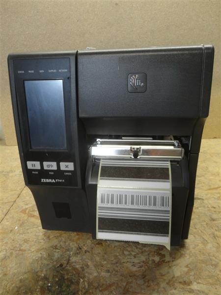 Grote foto zebra zt411 thermal transfer label printer cutter 200dpi usb netwerk computers en software printers