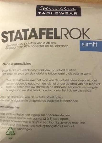 Grote foto slimline slimline sta tafelrok slimfit 85cm tuin en terras tuinmeubelen