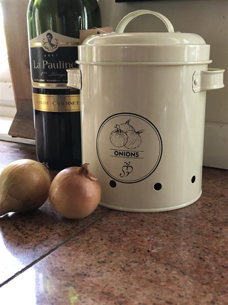 Grote foto mooi decoratief opbergblik voor onions huis en inrichting woningdecoratie