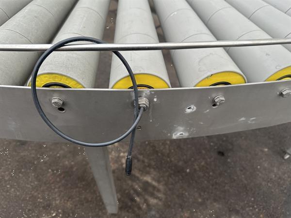 Grote foto aangedreven rollenbaanbocht 90 agrarisch transportbanden