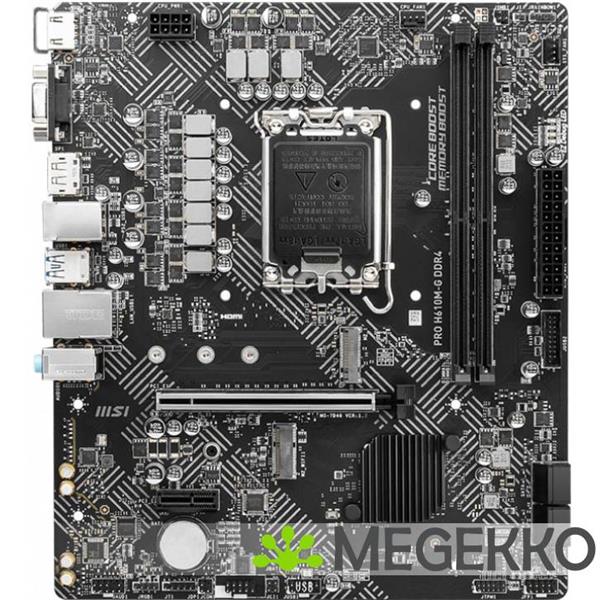 Grote foto msi pro h610m g ddr4 computers en software moederborden