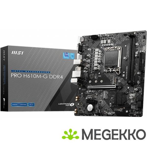Grote foto msi pro h610m g ddr4 computers en software moederborden