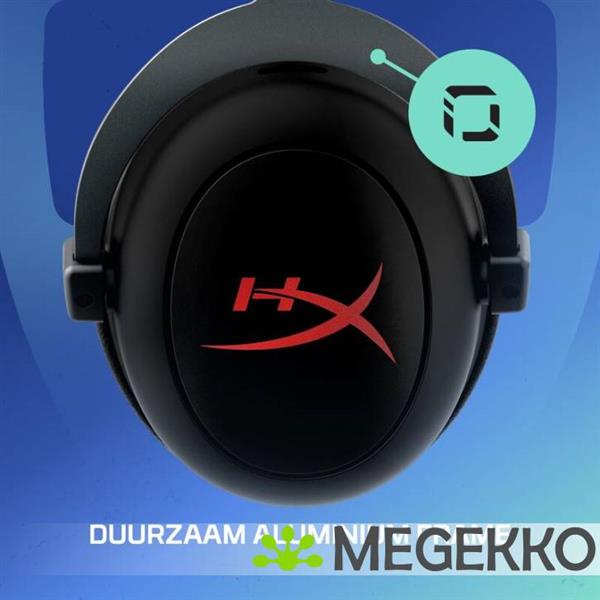 Grote foto hyperx cloud ii core draadloze gaming headset in zwart audio tv en foto koptelefoons