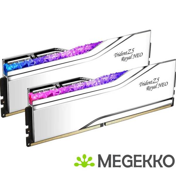 Grote foto g.skill ddr5 trident z5 royal neo rgb 2x16gb 6000mhz cl28 f5 6000j2836g16gx2 tr5ns computers en software harde schijven