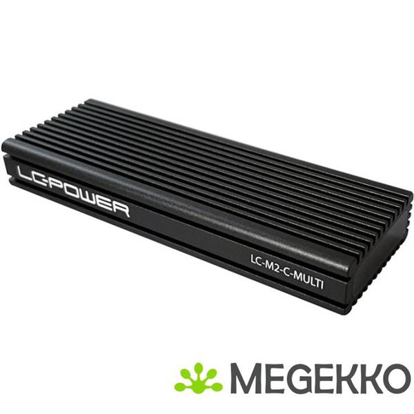 Grote foto lc power lc m2 c nvme multi m.2 ssd enclosure nvme sata computers en software behuizingen en kasten