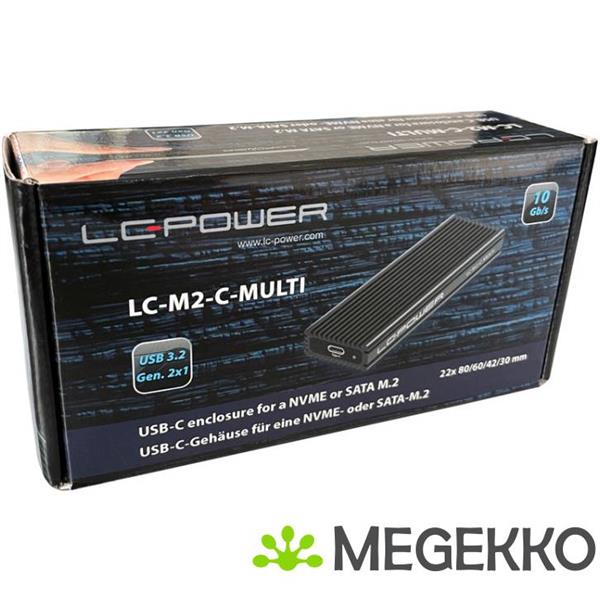 Grote foto lc power lc m2 c nvme multi m.2 ssd enclosure nvme sata computers en software behuizingen en kasten